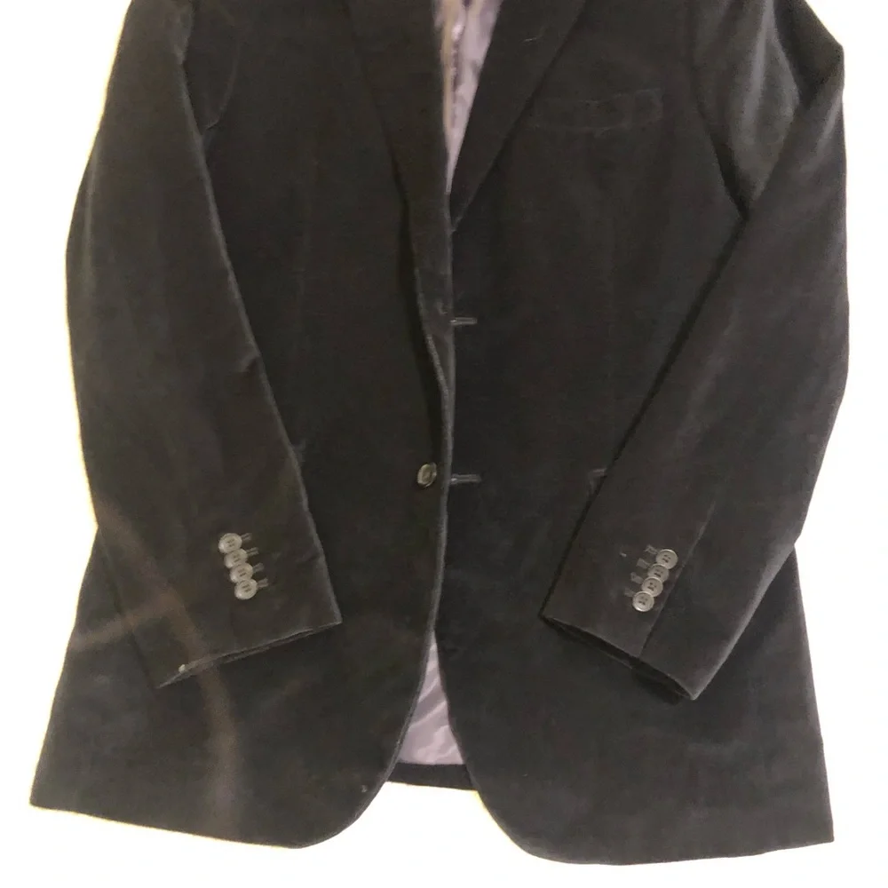 Banana republic velvet sports coat, black, EUC - Picture 11 of 13